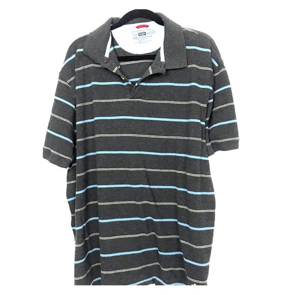 Other - Wrangler vintage 100% cotton gray striped polo 2XL